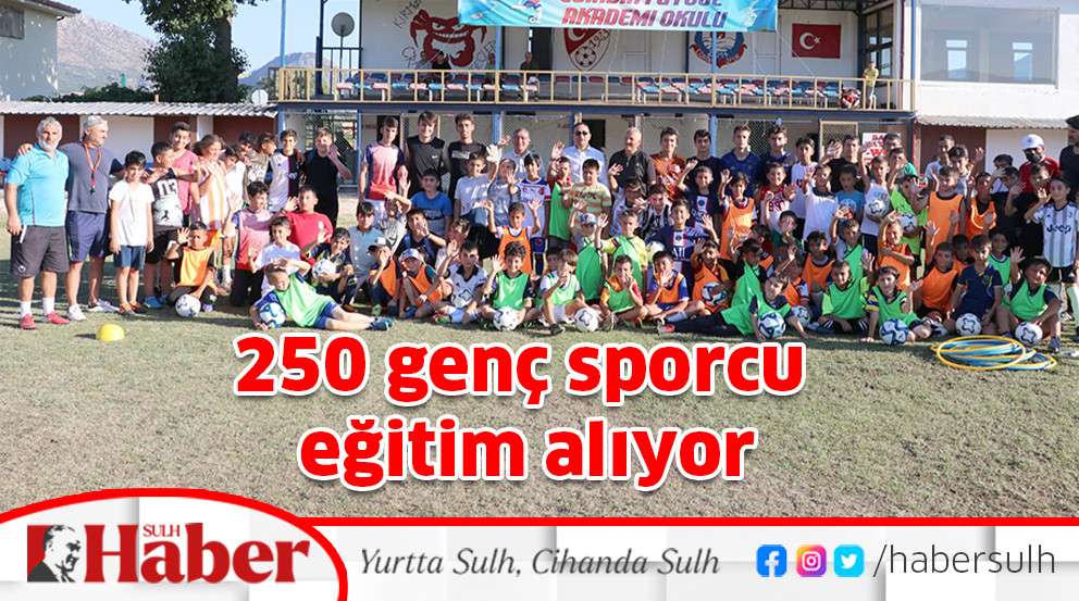 250 genç sporcu eğitim alıyor
