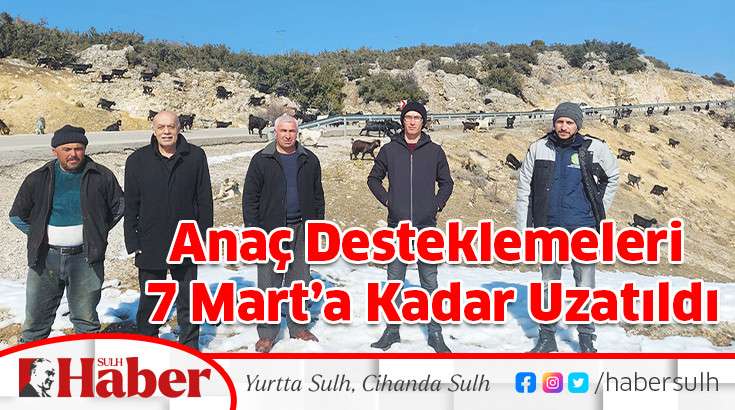 Anaç Desteklemeleri 7 Mart’a Kadar Uzatıldı