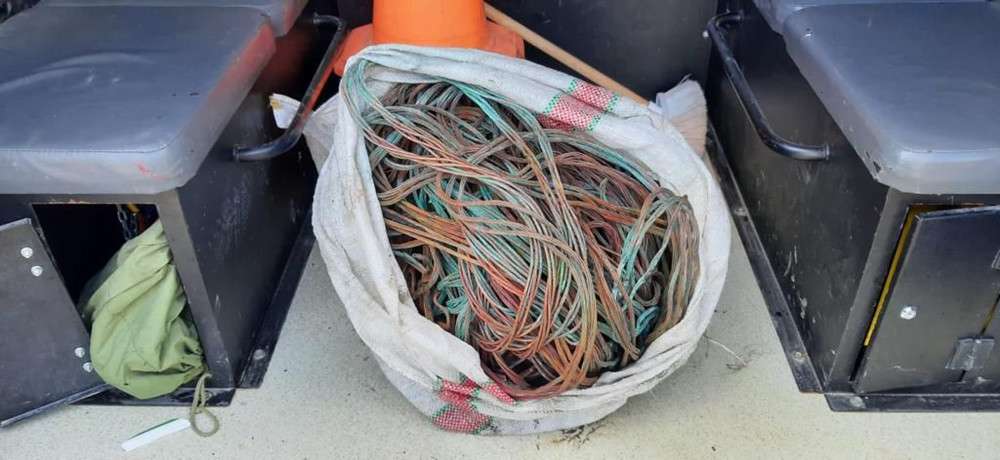 Bakır kablo hırsızları tutuklandı