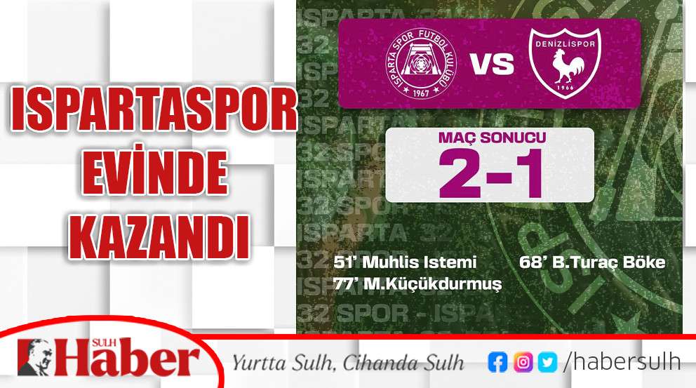 Isparta 32 Spor evinde kazandı