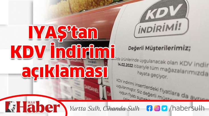 IYAŞ’tan KDV İndirimi açıklaması