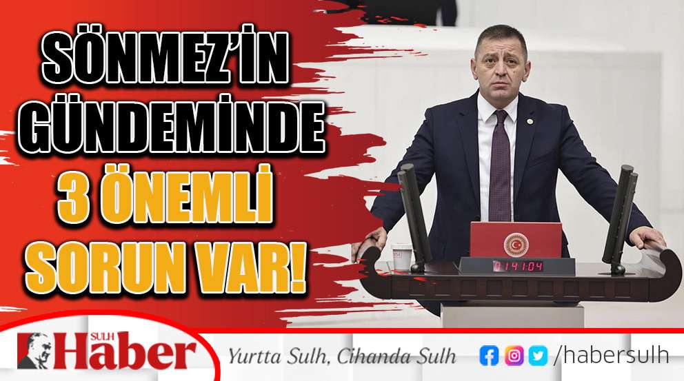 Sönmez’in Gündeminde  3 Önemli Sorun Var!
