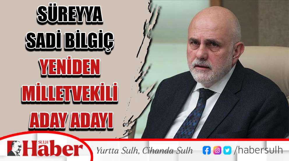 Süreyya Sadi Bilgiç yeniden Milletvekili Aday Adayı